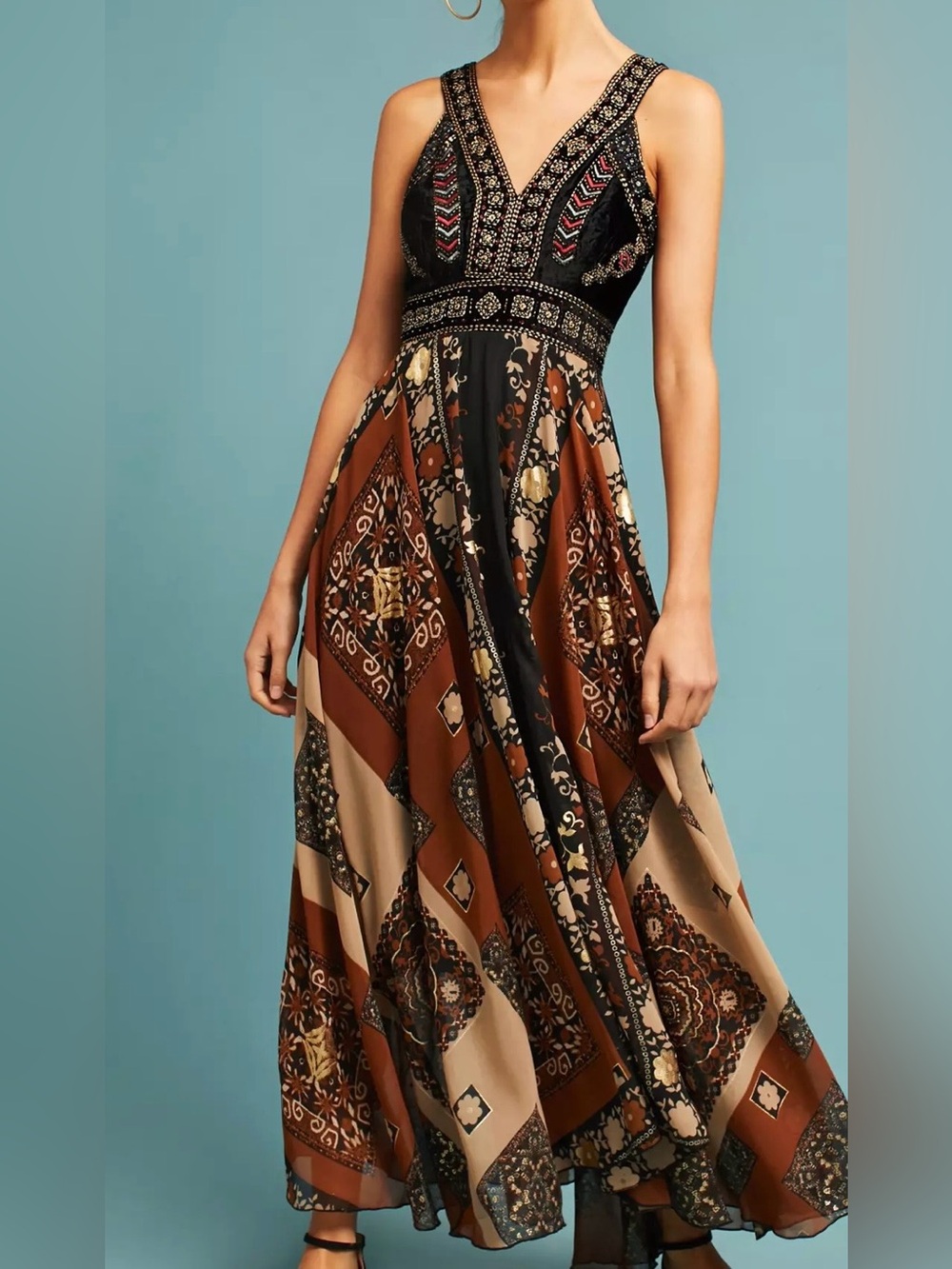 Shenia Embroidered Maxi Dress - Picture 5 of 6